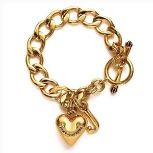 NWOT Juicy Couture Starter Gold Charm Bracelet